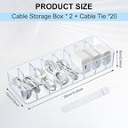 Tatuo 2 Pcs Cable Organizer - Image 2