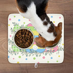 Easter Bunny Dish Drying Mat for Kitchen Counter Cute Rabbit Colorful Polka - Image 9