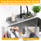 14.6 inch Faucet Mat for Kitchen Sink Splash GuardKitchen Sink Faucet Mat - Image 4