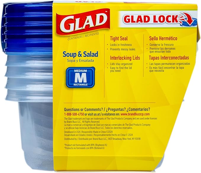 Glad GladWare Soup & Salad Food Storage Containers - Image 6