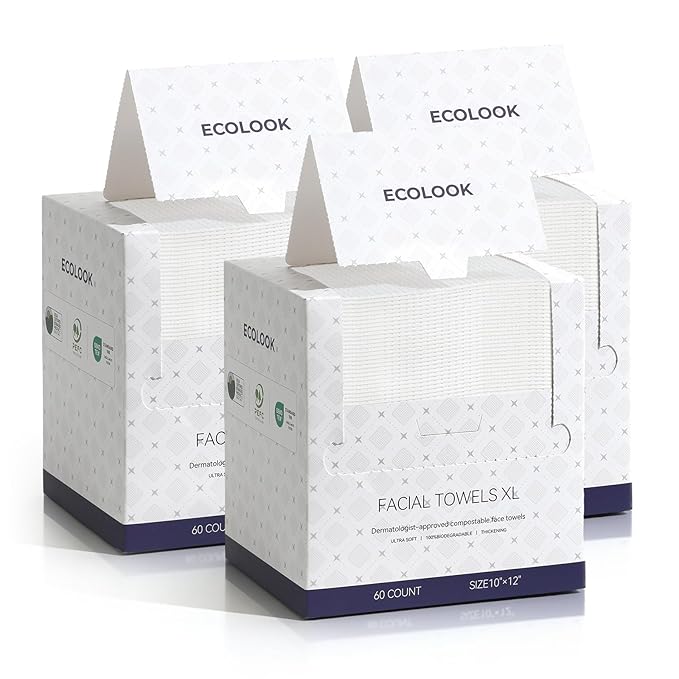 ECOLOOK Disposable Face Towel XL-10"x12" Upgraded Thick Facial Towels, Ultra by Unknown