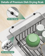 Expandable Dish Drying Rack for in-Sink, and Counter Use, Dish Drainer - Image 4