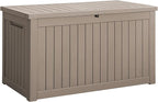 Devoko XXL 230 Gallon Resin Large Deck Box Waterproof Outdoor Storage Box Loackable for Patio Furniture Cushions and Garden Tools by DEVOKO