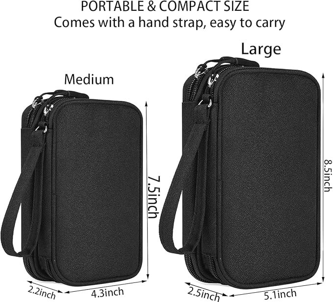 Electronics Organizer Travel Bag, Small Cable Organizer Case Waterproof - Image 2