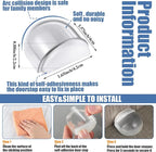 Qunclay 8 Pieces Floor Door Stopper No Drill Shower Door Stopper Self Adhesive - Image 2