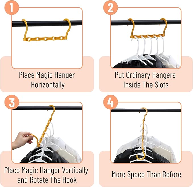 Mr. Pen- Space Saving Hangers for Clothes, Autumn Colors, Plastic Multi Clothes - Image 5