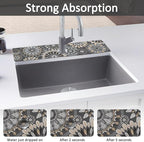 24" X 5.5" Kitchen Sink Splash Guard Faucet Mat Mandala Super Absorbent Fast - Image 3