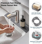 Faucet Mat for Kitchen Sink, Rapidly Absorbing Diatomite Fast Drying Stone - Image 4