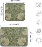 ALAZA William Morris Flowers Print03 Dish Drying Mat - Image 3
