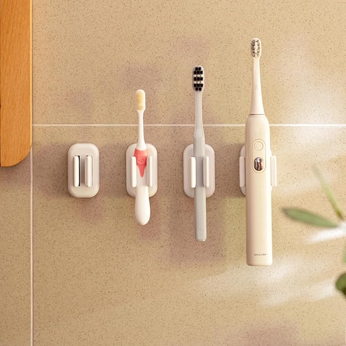 4PCS Toothbrush Holder Wall Mounted, Electric Toothbrush Holder Wall Mounted - Image 5
