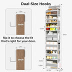 Over The Door Organizer, 7 Tier Door Hanging Organizers - Image 3