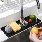 Faucet Mat for Kitchen Sink, Silicone Faucet Handle Drip Catcher Tray, Drying - Image 8