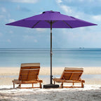 JEAREY 7.5FT Patio Umbrella Market Table Umbrella with 6 Sturdy Ribs, Push Button Tilt/Crank Outdoor Umbrella for Garden, Deck, Backyard, Pool and Beach,Dark Purple - Image 6