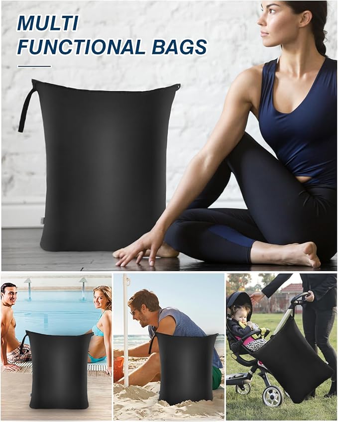 OTraki 2Pcs Large Laundry Bags 24x32 inch Wet Dry Bag Reusable Waterproof Bag - Image 5