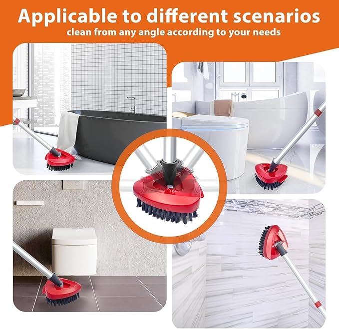 Small Spin Mop Replace Head Base + Scrub Brush - Image 6