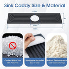 Fast Drying Stone Faucet Mat for Kitchen Sink - Image 3