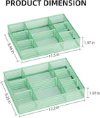 Marbrasse 2 Pack Desk Drawer Organizer, Mesh Drawer Organizer Tray - Image 5