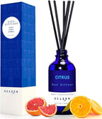 Citrus Scented Reed Diffuser, Lime & Lemon Oil Reed Diffuser, Real Citrus! by Xcleen