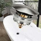 Bathtub Drain Stopper, Pop Up Tub Stopper and Cover, Bottom - Image 6