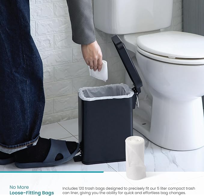 Home Zone Living 1.3 Gallon Trash Bags - Image 2