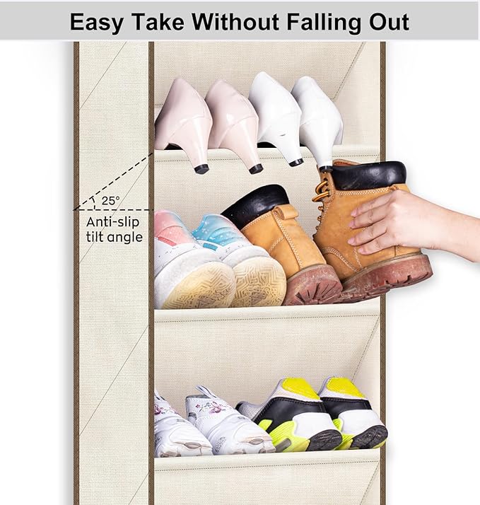 SLEEPING LAMB Over The Door Shoe Organizer - Image 5