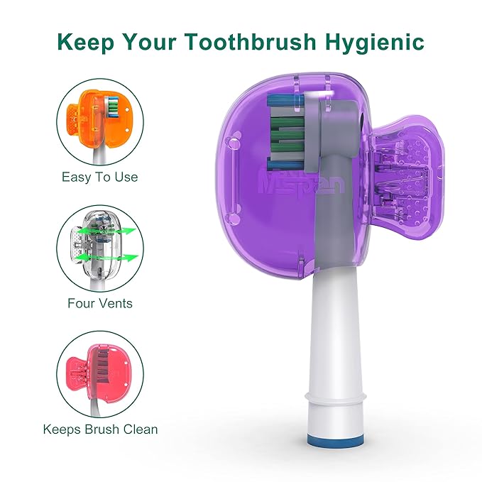 Mspan Electric Toothbrush Head Cover: Sonic Toothbrush Cap Travel Protector - Image 3