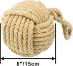 Marwood Rope Knot Door Stops Decorative Nautical Ball Door Stopper Handmade - Image 3