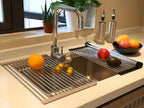 Ahyuan Roll up Dish Drying Rack Over The Sink Kitchen Roll up Sink Drying Rack - Image 6