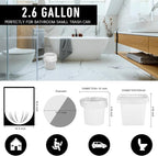 220Counts Small Trash Bags 2.6-4 Gallon, Flexible & Durable Small Garbage Bags - Image 2