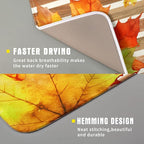 Autumn Golden Maple Leaf Dish Drying Mat - Image 3