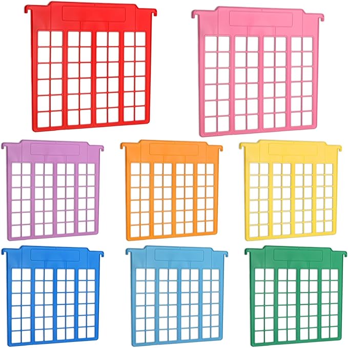 party greeting 8 Pack File and Folder Dividers 9x11.4 Inches Plastic Hanging by partygreeting