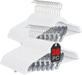 Korpai 36-Pack White Velvet Hangers by DoWhatYouWanttoDo
