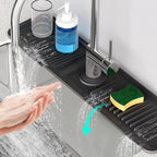24 Inch Longer Faucet Mat for Kitchen Sink, 5° Slope Fast Self-draining - Image 9