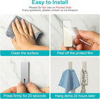 Small Self Adhesive Hooks for Walls No Damage, Sticky Hangers for Kitchen - Image 7
