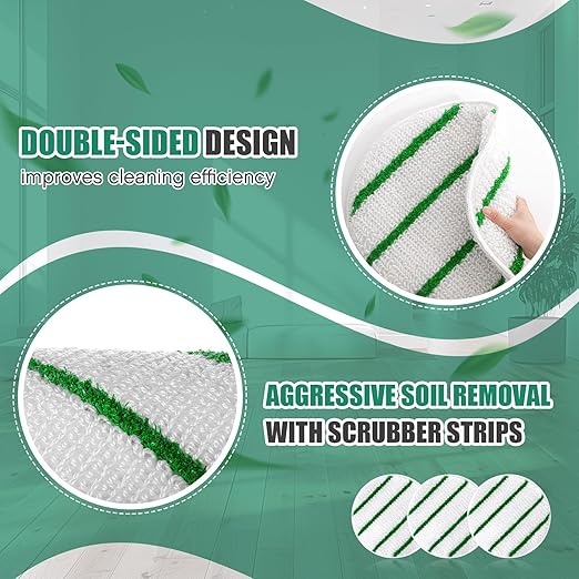 Tioncy 19 Inches Synthetic Carpet Bonnet Scrubber Brush Carpet Bonnets Pads - Image 3