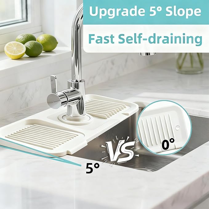 24 Inch Longer Faucet Mat, kitchen sink splash guard-Kitchen Sink Faucet Mat - Image 3