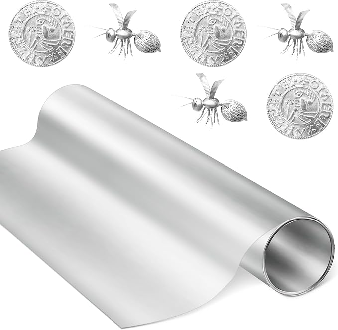 1 Roll Widen Aluminum Metal Crafts DIY Foil 18 Inch x 10 ft x 0.1 mm Thick by Yaocom