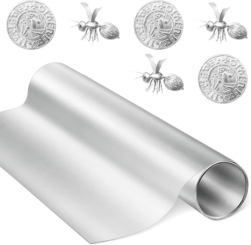 1 Roll Widen Aluminum Metal Crafts DIY Foil 18 Inch x 10 ft x 0.1 mm Thick by Yaocom