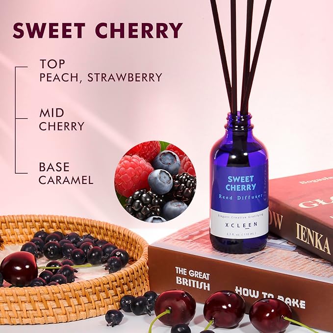 Reed Diffuser Set, Sweet Cherry Oil Diffusers - Image 5