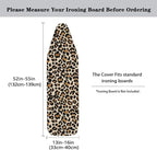 Light Brown Leopard Ironing Board Cover and Pad Heat Reflective Pad Protector - Image 5
