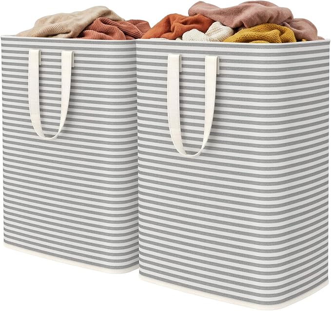 Lifewit 2 Pack Laundry Hamper Large Collapsible Laundry Baskets, Freestanding by Lifewit