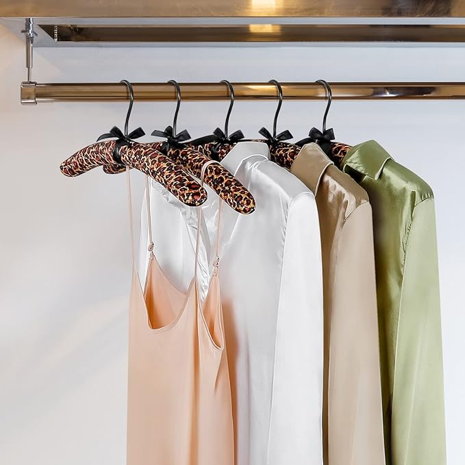 TOPIA HANGER Padded Hangers for Women Clothing, 17-inch Satin Hangers 10 Pack - Image 7