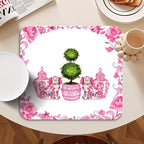Pink Chinoiserie Dish Drying Mat - Image 5