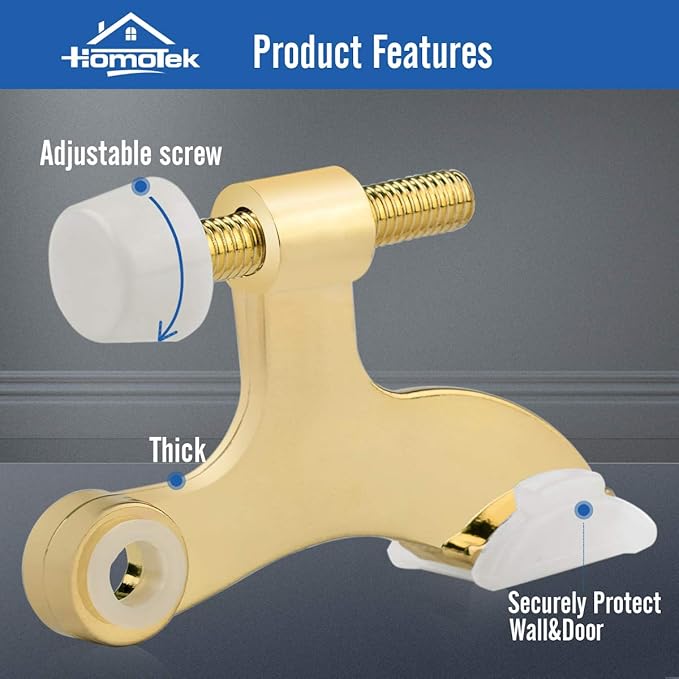 HOMOTEK 20 Pack Hinge Pin Door Stopper, Hinge Stops - Image 2