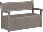 80 Gallon Outdoor Storage Bench Deck Box Waterproof Lockable,Outdoor Storage Furniture for Patio,Garden and Cushions(Gray) by OutdoorLivingPerfected