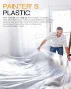 9x12 Ft Plastic Drop Cloths, Waterproof & Dust-Proof Tarp - Image 2