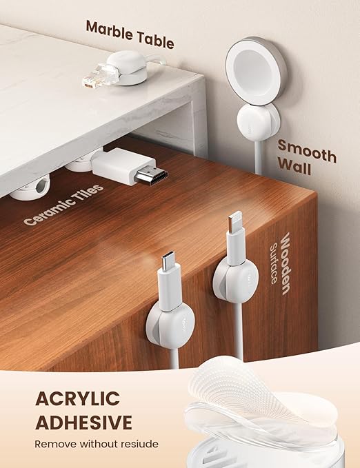 Lamicall Spring Cord Organizer, Office Desk Accessories - Image 3