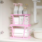 2 Pack Pink Trash Bag Holder - Image 4