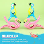 4 Pieces Beach Towel Clip Jumbo Size Chair Clips Towel Holder Clothes Pegs - Image 3
