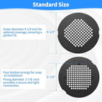 Shower Drain Cover, Shower Drain Hair Catcher Snap-in Replacement Strainer - Image 4